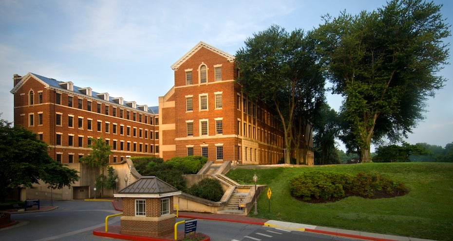 The Med-Dent Building at sunset